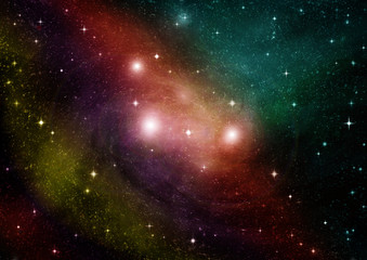 Fototapeta premium galaxy in a free space