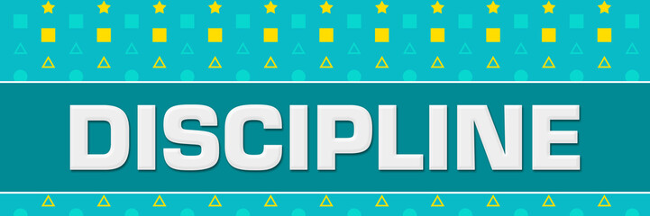 Discipline Turquoise Yellow Basic Shapes Horizontal 