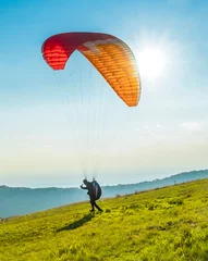 Foto op Plexiglas Paraglider on the ground © kojin_nikon