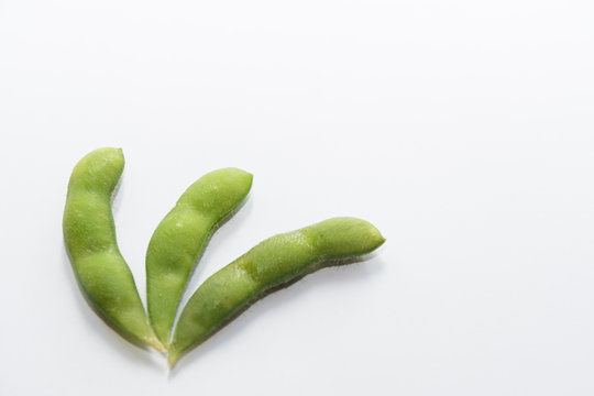 シンプルな枝豆のイメージ / 白背景