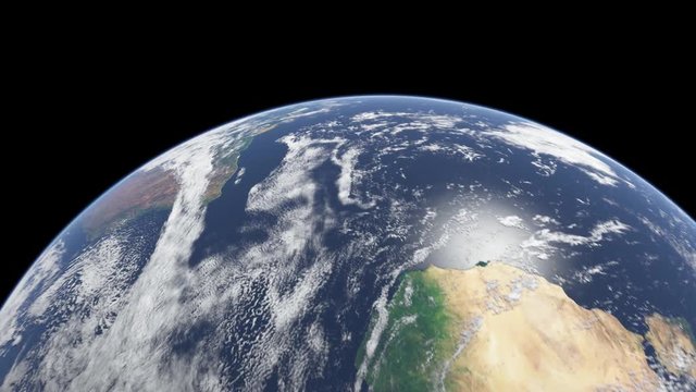 From space to the ground on earth. 4k ultra HD, NASA 