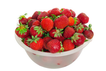 Strawberries in bowl.