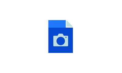 file vector icon. camera file  icon concept