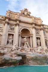 Fototapeta na wymiar Trevi Fountain or Fontana di Trevi, Rome