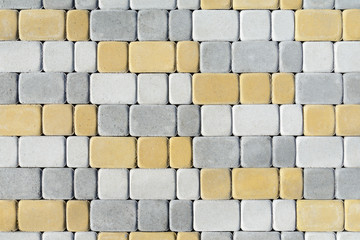 colored concrete paving slab with a beautiful high-quality texture close up
