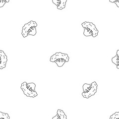 Fresh broccoli pattern seamless vector repeat geometric for any web design