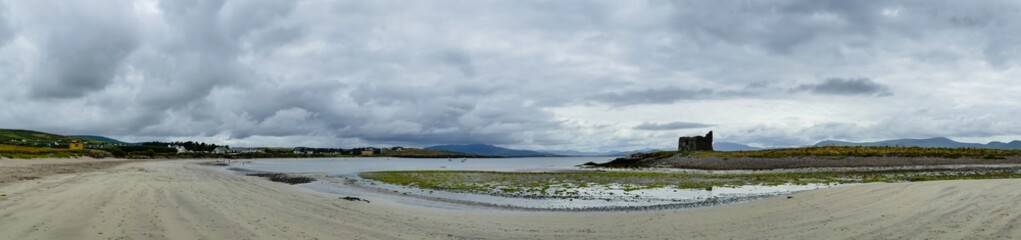 Landscape Panorama Ballinskelligs Castle Landschaftspanorama