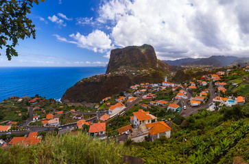 Fototapeta na wymiar Town Faial - Madeira Portugal