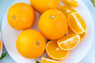 fresh oranges, organic fruit
