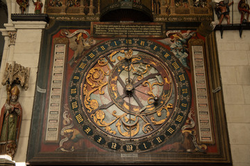 Fototapeta na wymiar Astronomische Uhr im St. Paulus-Dom, Münster, Westfalen, Deutschland