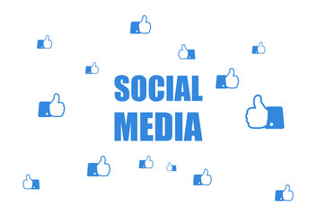 social media. Like background