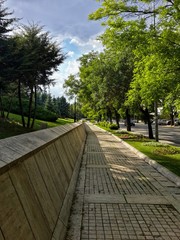 The road and trees surrounding Anitkabir, Ankara, Ataturk, Turkey