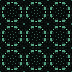 Seamless abstract pattern background with a variety of colored circles.