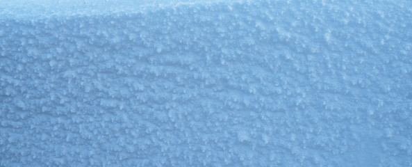 Fototapeta na wymiar Macro shot of snow texture.