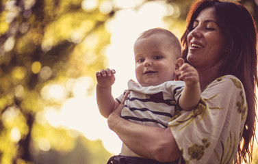 Fototapeta premium Parenting is the most beautiful gift in life.