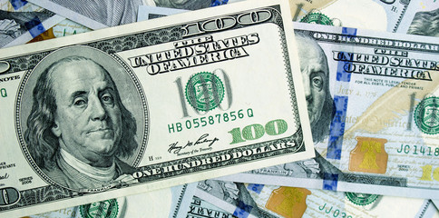 American dollars close-up