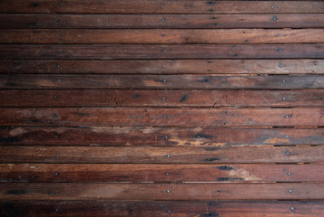 Naklejka premium Brown wooden home wall.