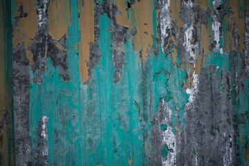 Rusty old metal colorful texture background.