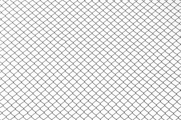 Wire mesh steel on white background - silhouette