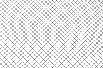 Wire mesh steel on white background - silhouette