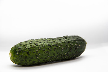 one green cucumber