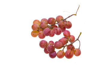 grapes isolated on white background