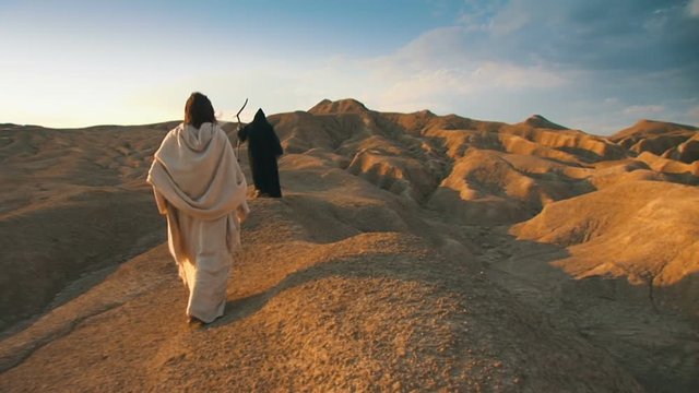 Christ and Devil in the Wilderness - LS