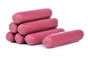 Sausages isolated on a white background