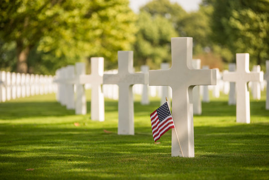 World War II Netherlands American Cemetery and Memorial in Margraten near Maastricht, The Netherlands.