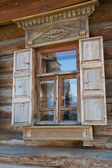  Window of old house in Russia