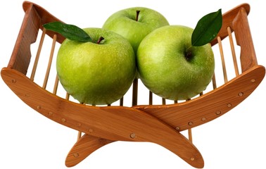 Apples in a fruit holder