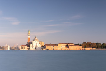 Fototapeta na wymiar Old Venice Customs With Church, Italy