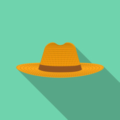 Vector illustration of headgear and cap icon. Collection of headgear and accessory stock symbol for web.