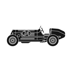 Isolated object of car and rally icon. Set of car and race stock vector illustration.