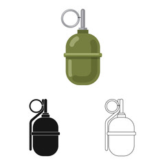 Isolated object of weapon and gun symbol. Collection of weapon and army stock vector illustration.