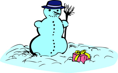 Gift for a snowman by jziprian