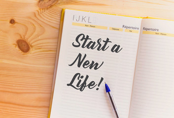 start a new life on notebook