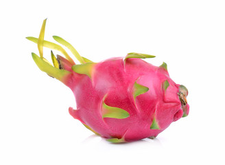 Obraz premium Dragon fruit on white background