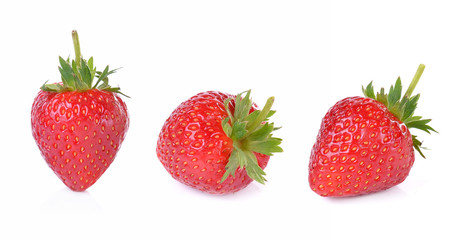Strawberry on white background