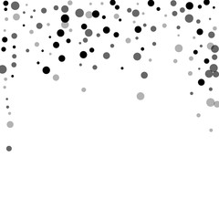 Scattered random black dots. Dark points dispersio