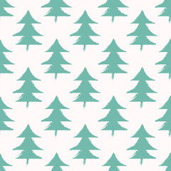 Christmas Pattern with Trees