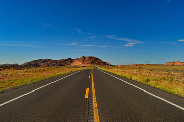 Endless road somewhere in the Utah