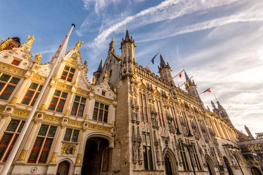 The Historical City Hall of Bruges, Belgium