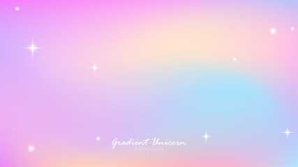Fototapeta premium Unicorn Sky Colorful Gradient