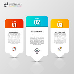 Infographic design template. Creative concept with 3 steps