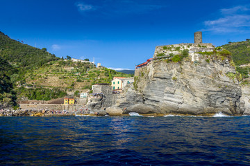 Vernazza and the Doria Castle, Cinque Terre, Italy