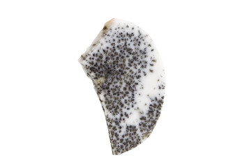 Semi-precious stones and minerals on a white background