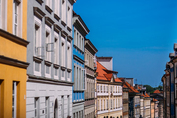 Obraz premium Ancient colorful townhouses in Old town in Warsaw