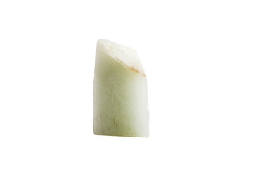 Semi-precious stones and minerals on a white background