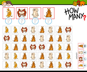 how many dogs counting game